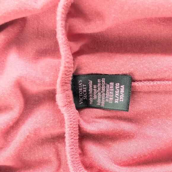 Victoria's Secret Babydoll Cami Shorts Lace Trimmed Nightie Set Women's XLCoral - Picture 3 of 8